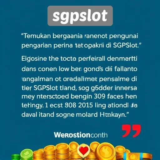 Testimoni Pengguna tentang Pengalaman di sgpslot